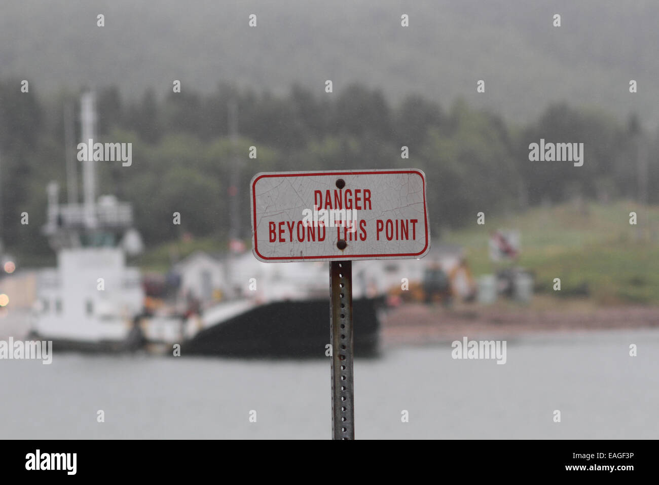 Die Englishtown Fähre in Nova Scotia Stockfoto