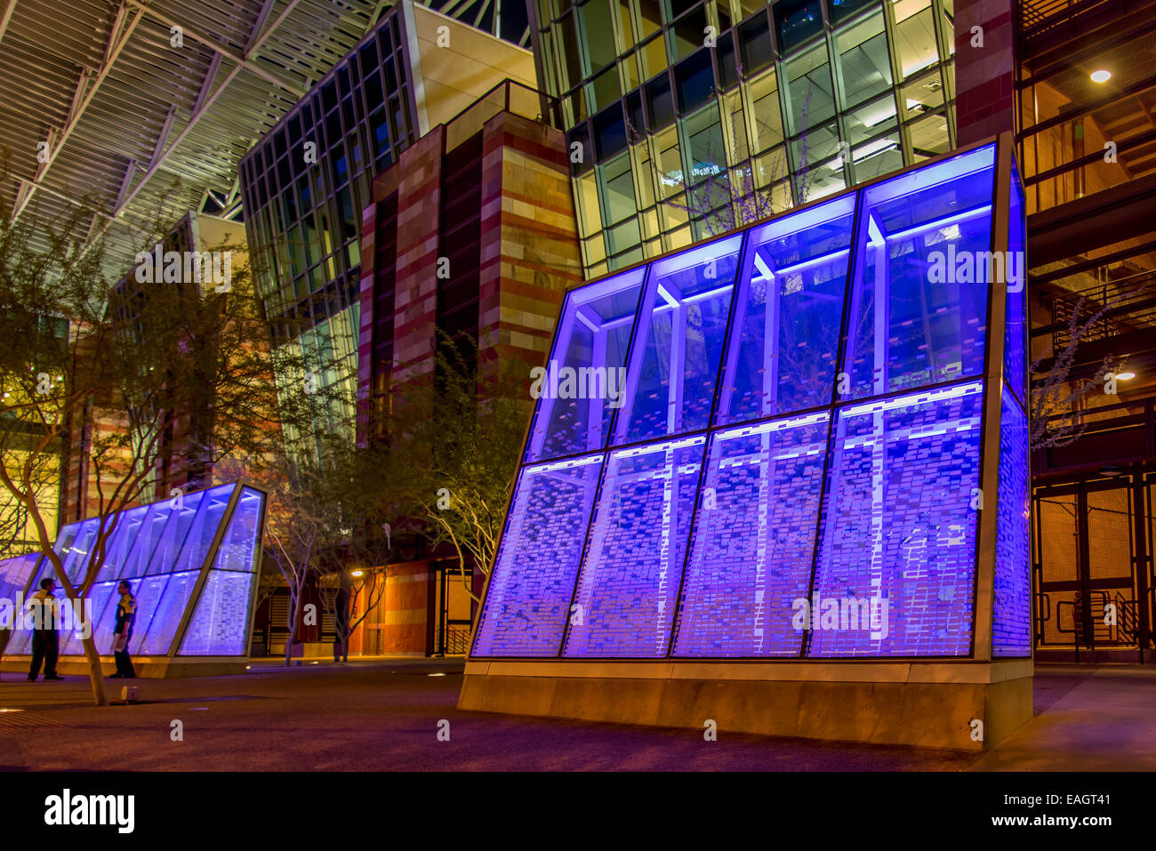 Convention Center in der Nacht in Phoenix, Arizona Stockfoto