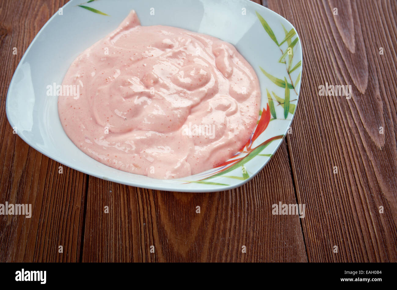 Taramasalata - ist eine griechische und türkische meze Stockfoto