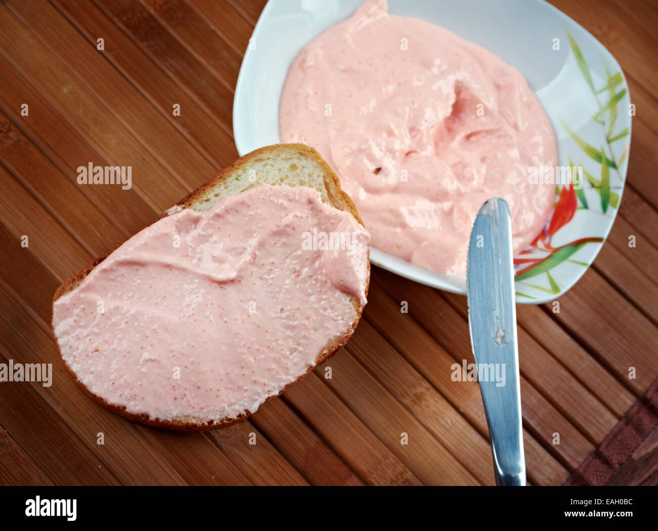 Taramasalata - ist eine griechische und türkische meze Stockfoto