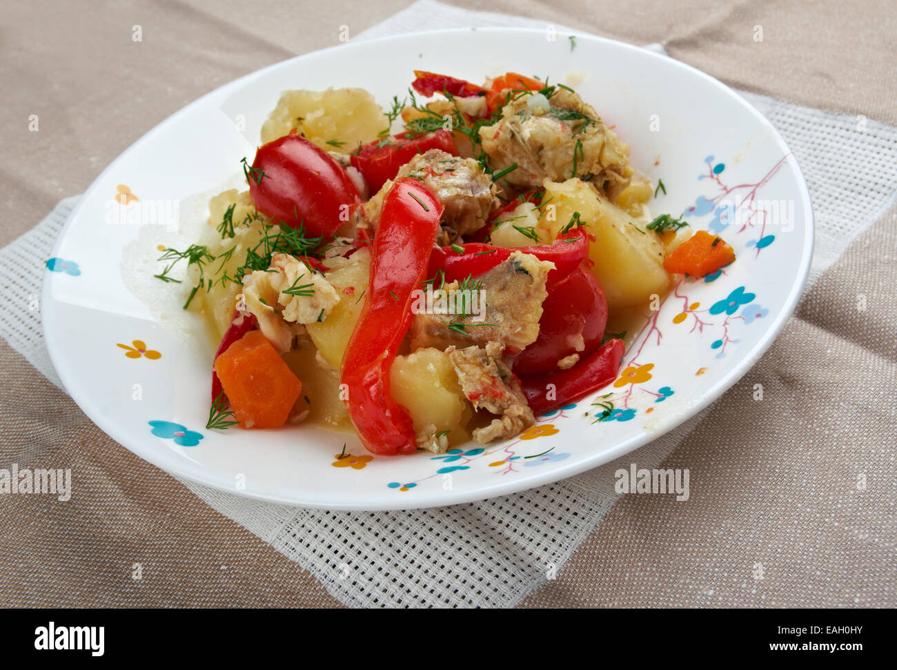 Portugal food caldeirada fish stew -Fotos und -Bildmaterial in hoher ...