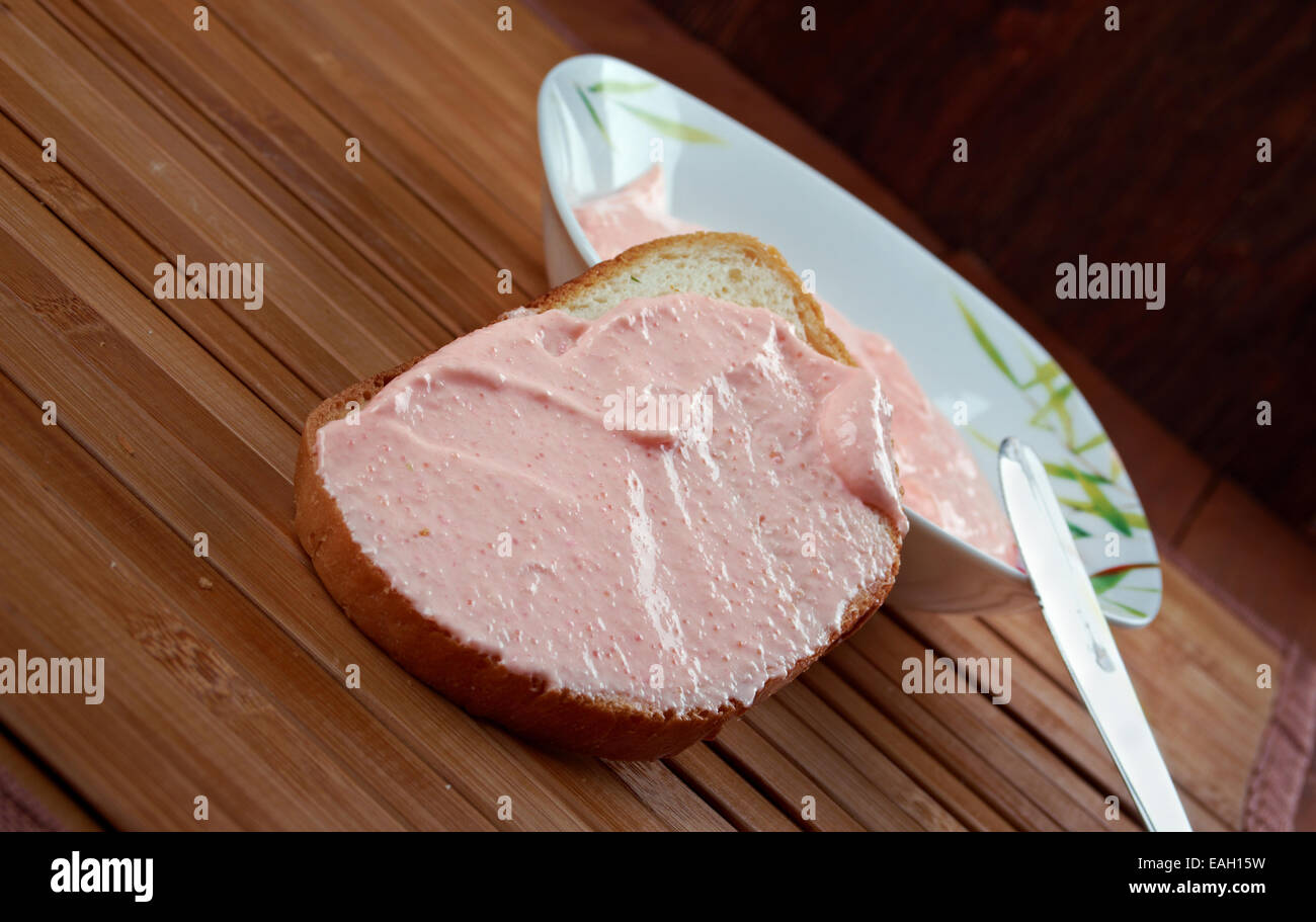 Taramasalata - ist eine griechische und türkische meze Stockfoto