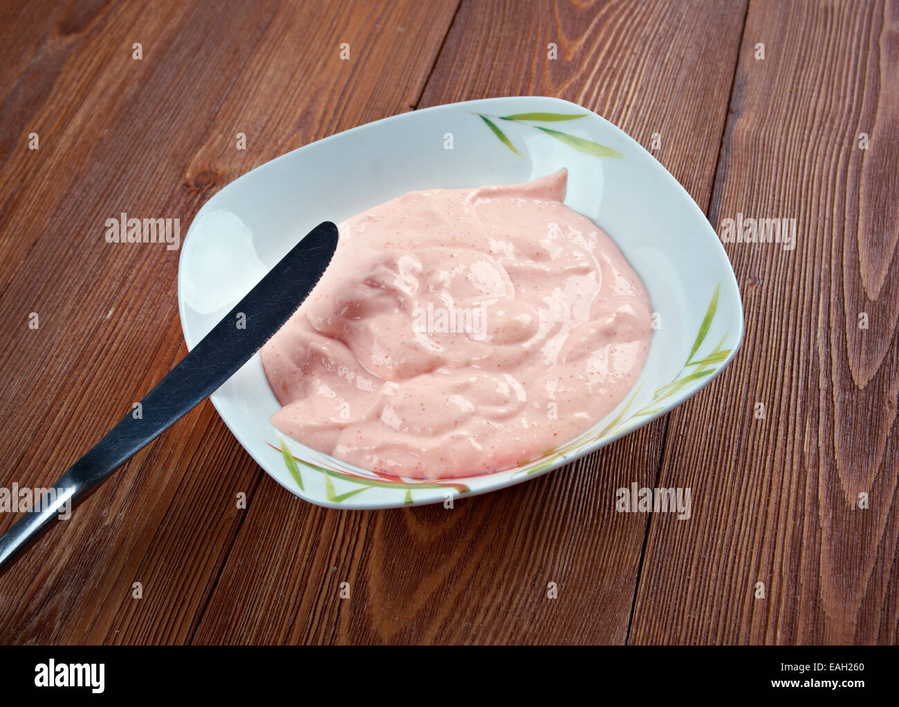 Taramasalata - ist eine griechische und türkische meze Stockfoto
