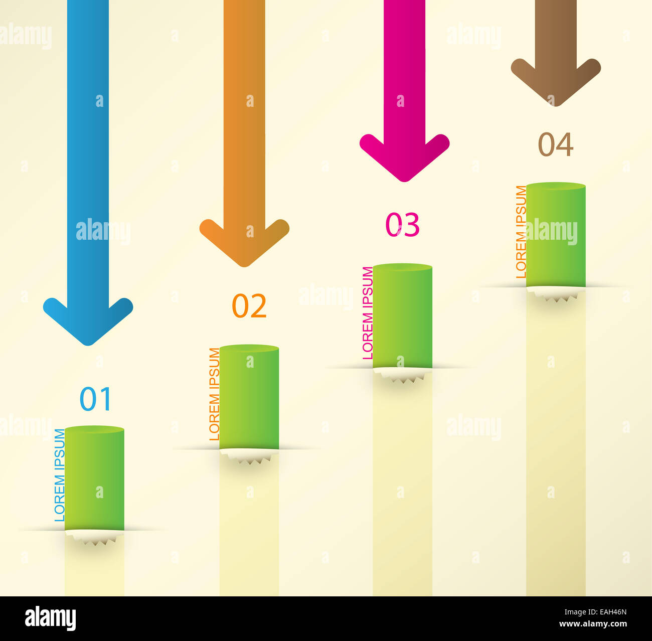 Anders Infografiken Set. Vektor Stockfoto