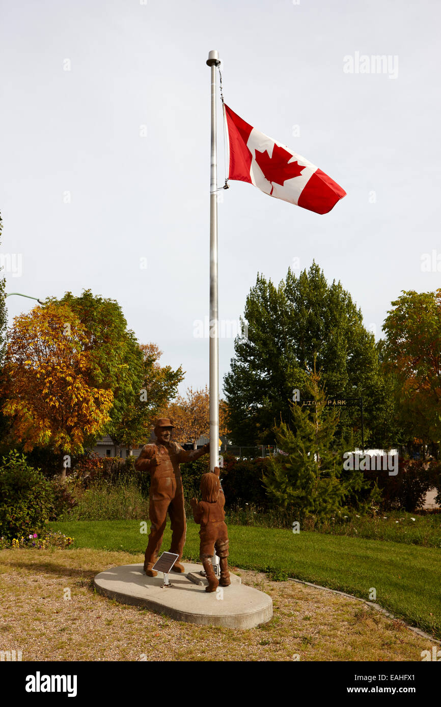 Löwen-Park in der Stadt der Führer sk Kanada Stockfoto