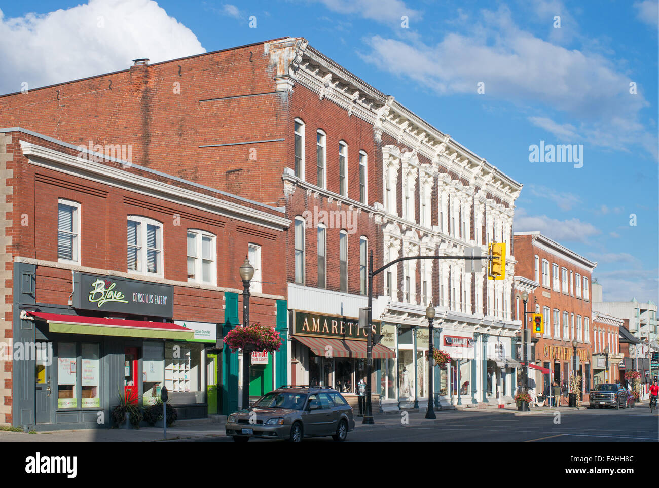 King Street, Dundas Stadtzentrum, Hamilton, Ontario, Kanada Stockfoto