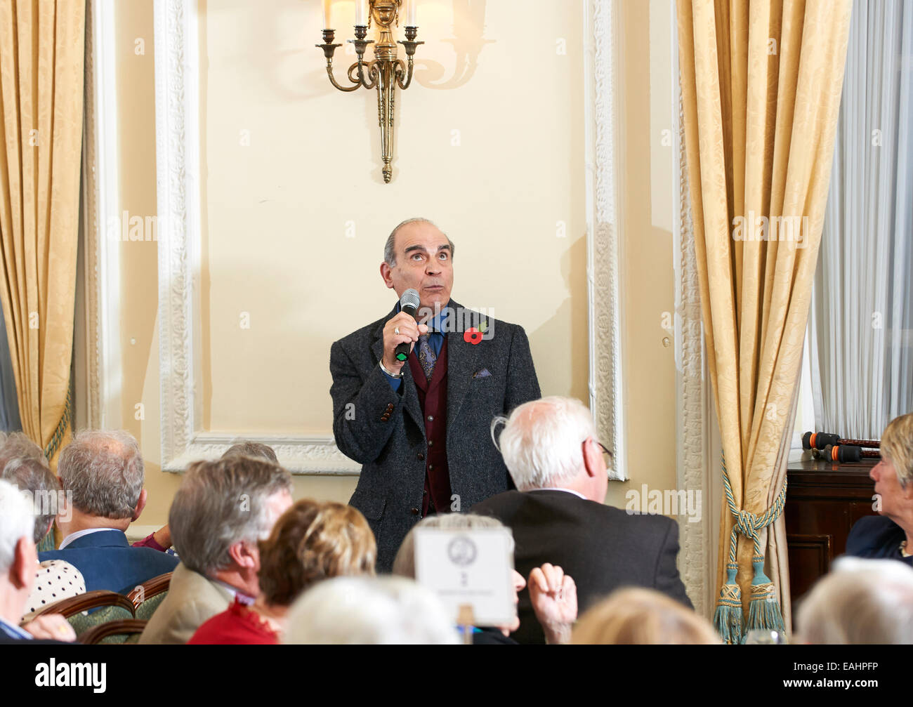 David Suchet & Geoffrey Wansell mittags die Oldie literarische 11.11.14 Stockfoto