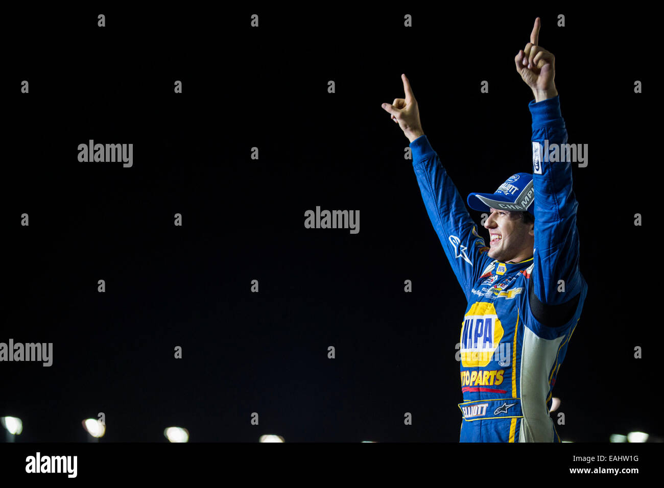 Homestead, FL, USA. 15. November 2014. Chase Elliott (9) gewinnt der NASCAR Nationwide Series Championship auf dem Homestead-Miami Speedway in Homestead, FL. Credit: Csm/Alamy Live-Nachrichten Stockfoto