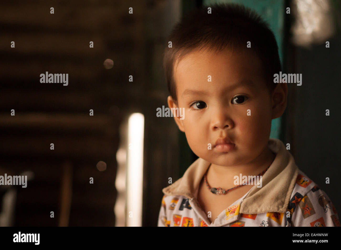 Ein Junge von Lao Stockfoto