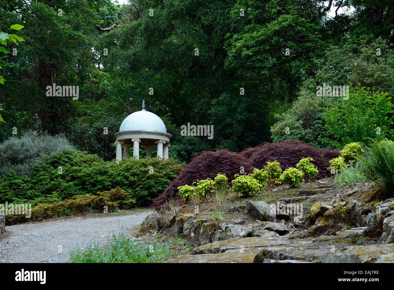 Der Tempelberg Congreve Gardens Waterford Denkmal RM floral Stockfoto