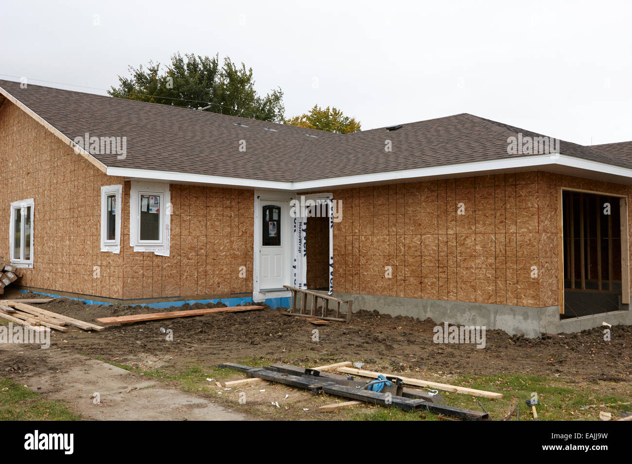 Stadthaus im Bau Saskatchewan Kanada Stockfoto