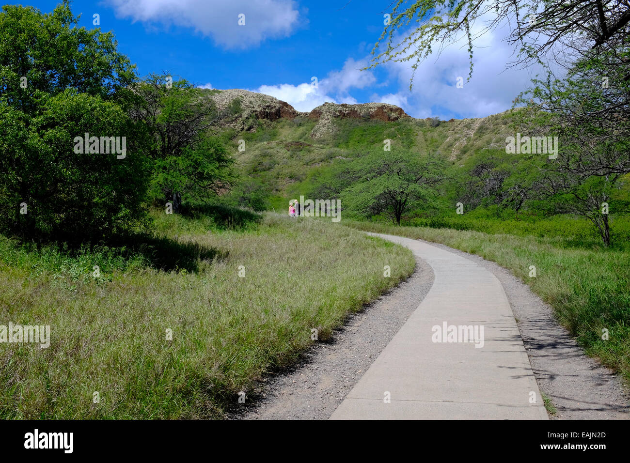 Diamond Head Trail, Oahu, Honolulu, Hawaii Stockfoto