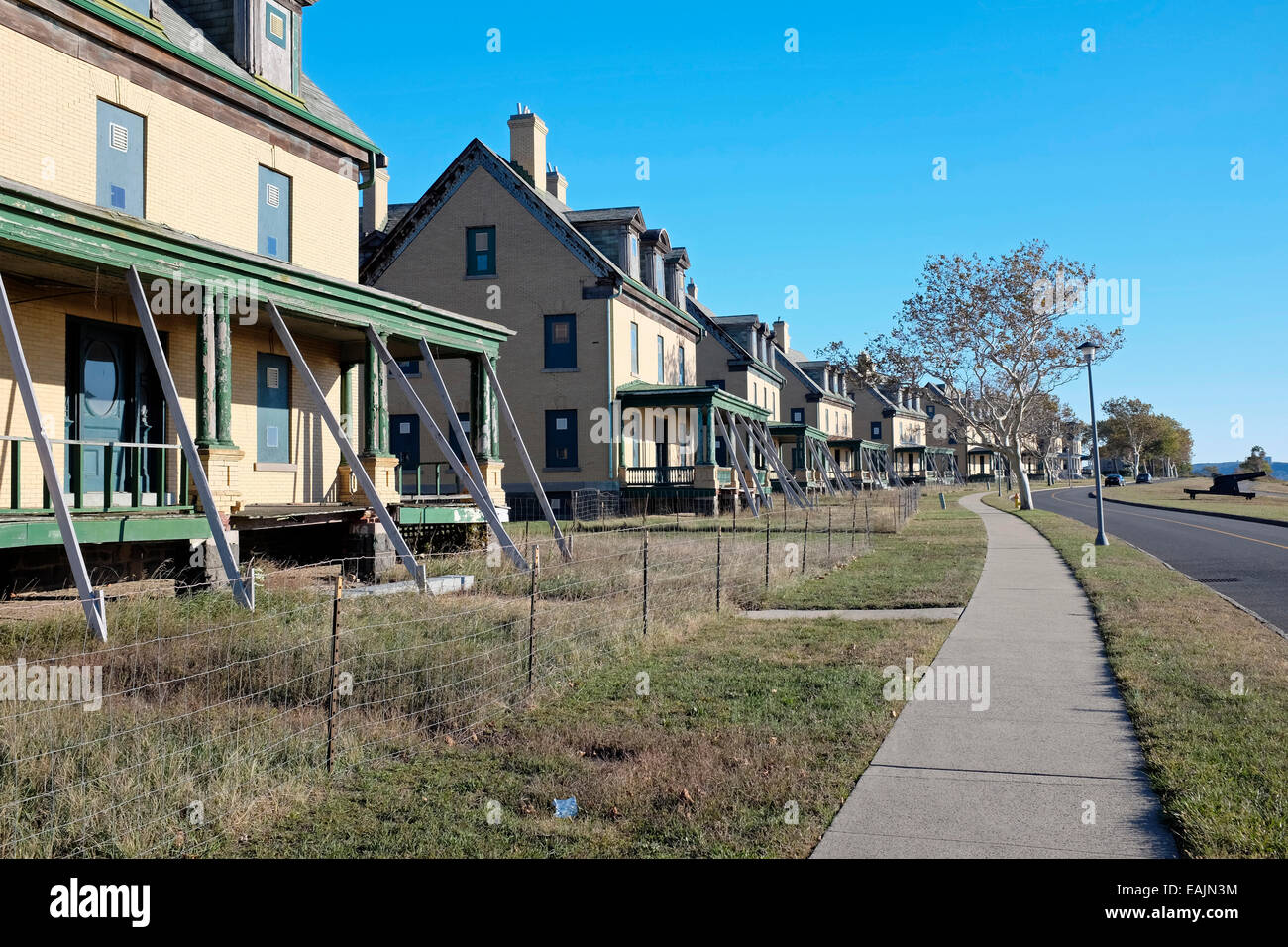 Alten Offiziers Viertel auf Sandy Hook National Recreation Area in Sandy Hook, New Jersey Stockfoto