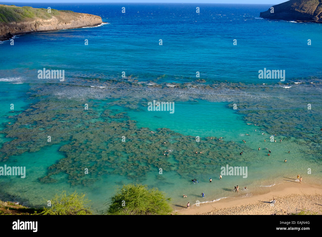 Hanauma Bay Nature Preserve, Oahu, Hawaii Stockfotografie Alamy
