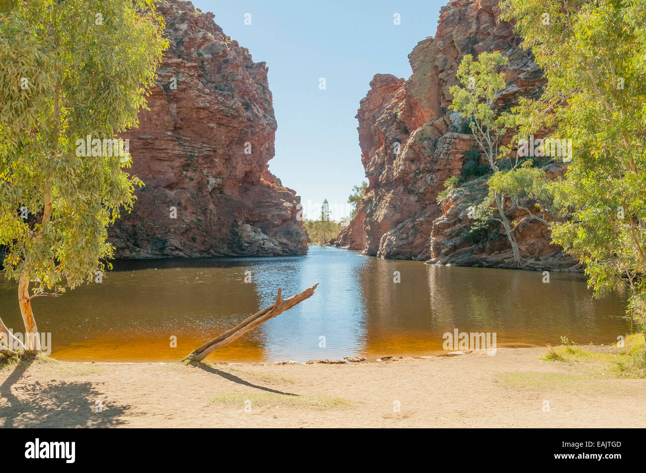 Ellery Creek Big Hole, West MacDonnells, NT, Australien Stockfoto