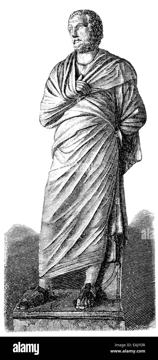 Statue von Aeschines, 390 BC ca 314 BC, ein Redner und Politiker in