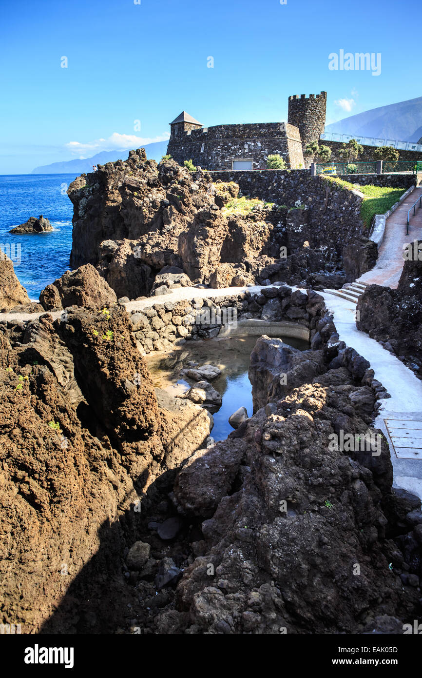 Der Norden Küste der Insel Madeira. Naturpool von Porto Maniz, Portugal Stockfoto