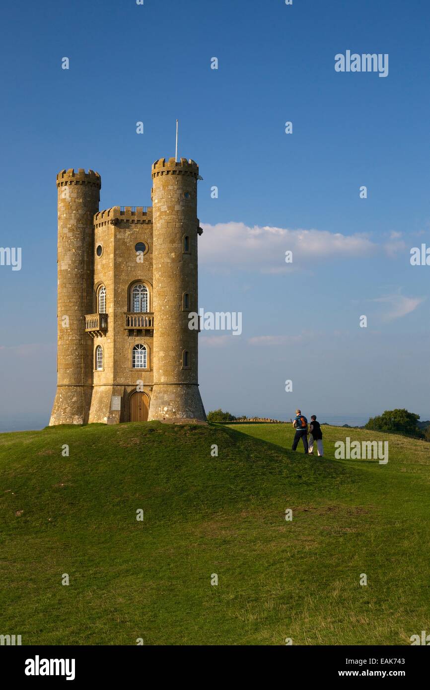 Broadway Tower in der Herbstsonne, Cotswolds, Worcestershire, England, UK, GB, Europa Stockfoto