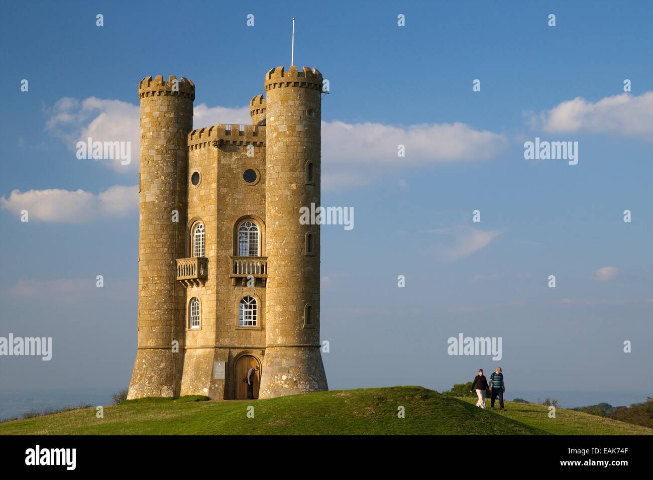 Broadway Tower in der Herbstsonne, Cotswolds, Worcestershire, England, UK, GB, Europa Stockfoto