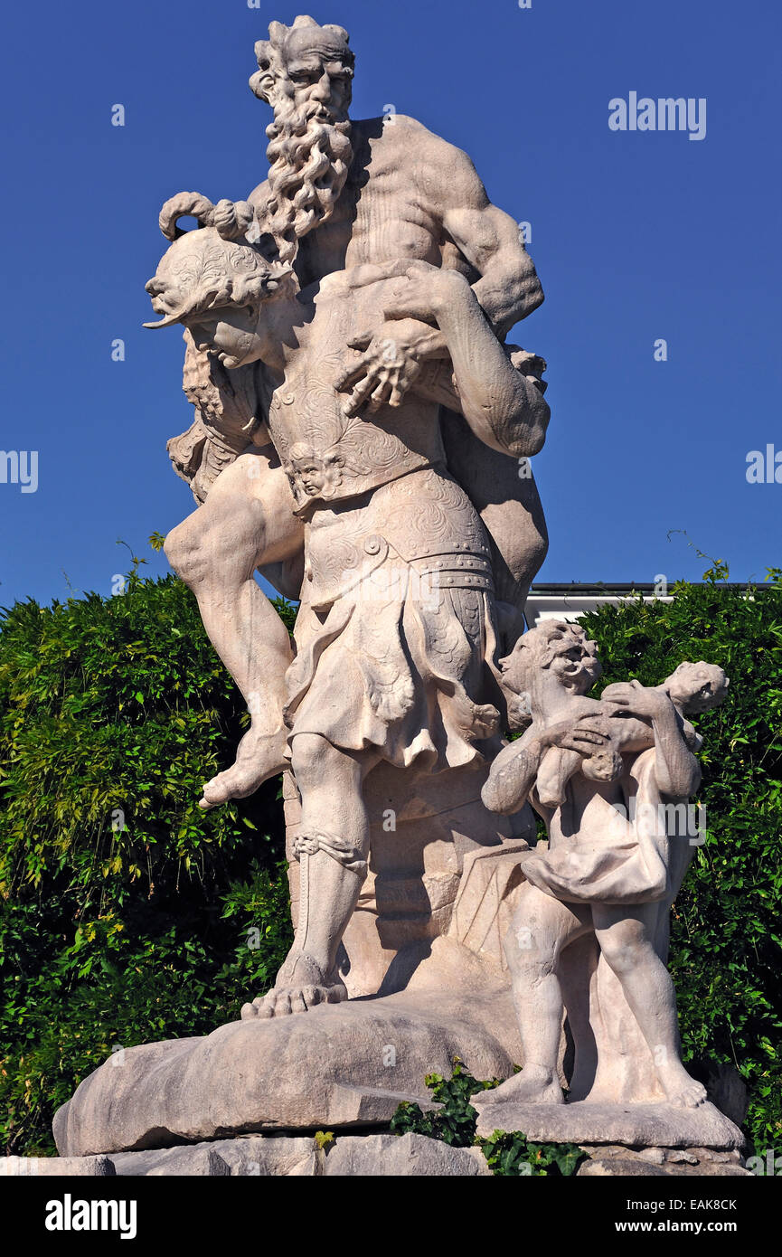 Statuengruppe, Raptusgruppe, Rettung des Anchises von seinem Sohn