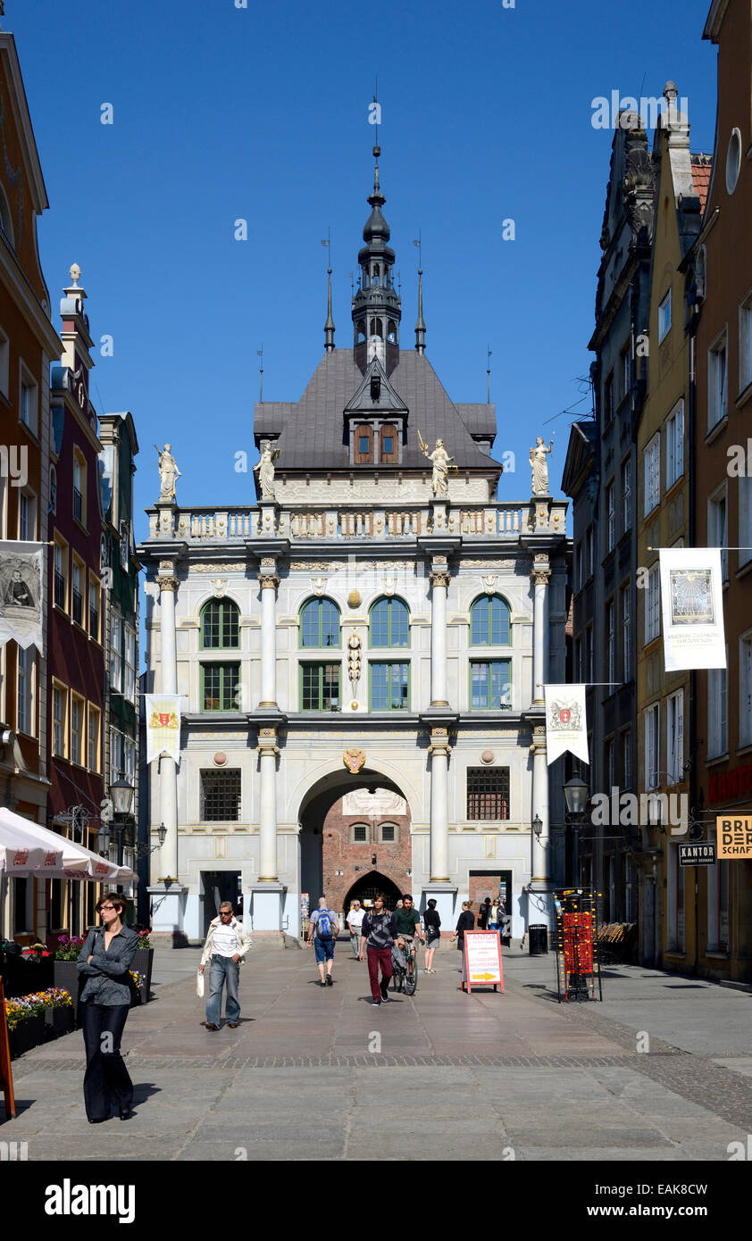 Golden Gate, Danzig, Pommersche Woiwodschaft, Polen Stockfoto