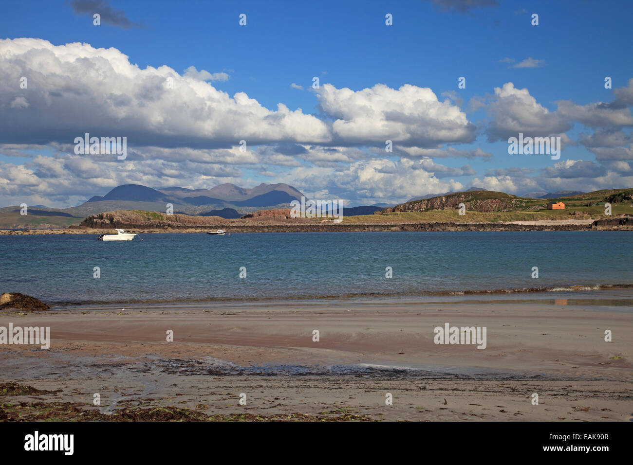 Mellon Udrigle Strand North West Highlands von Schottland Stockfoto