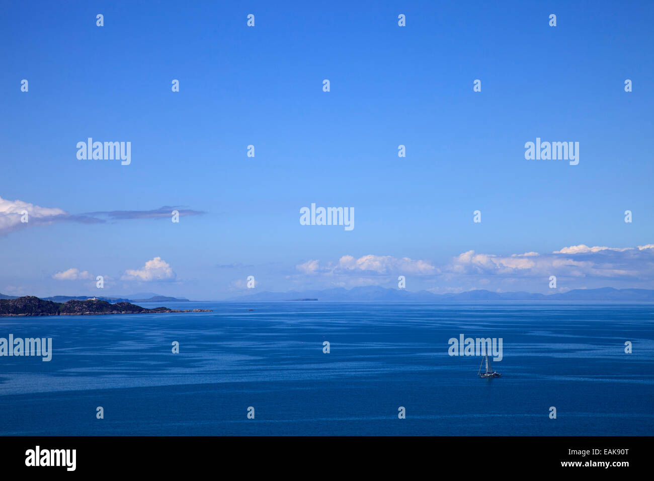 Blick von der Applecross Halbinsel in der Nähe von Lonbain North West Highlands von Schottland Stockfoto