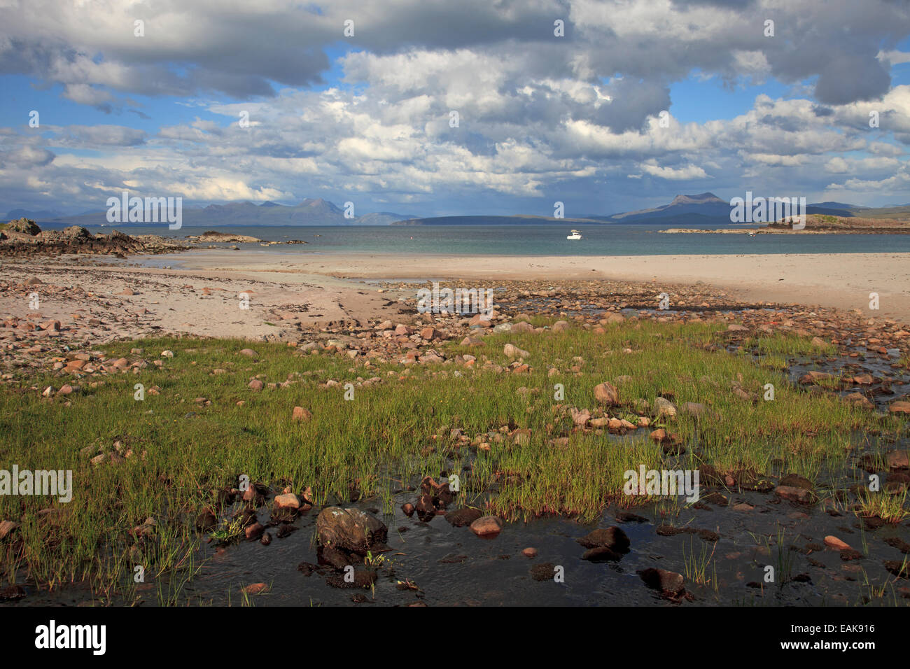 Mellon Udrigle Strand North West Highlands von Schottland Stockfoto