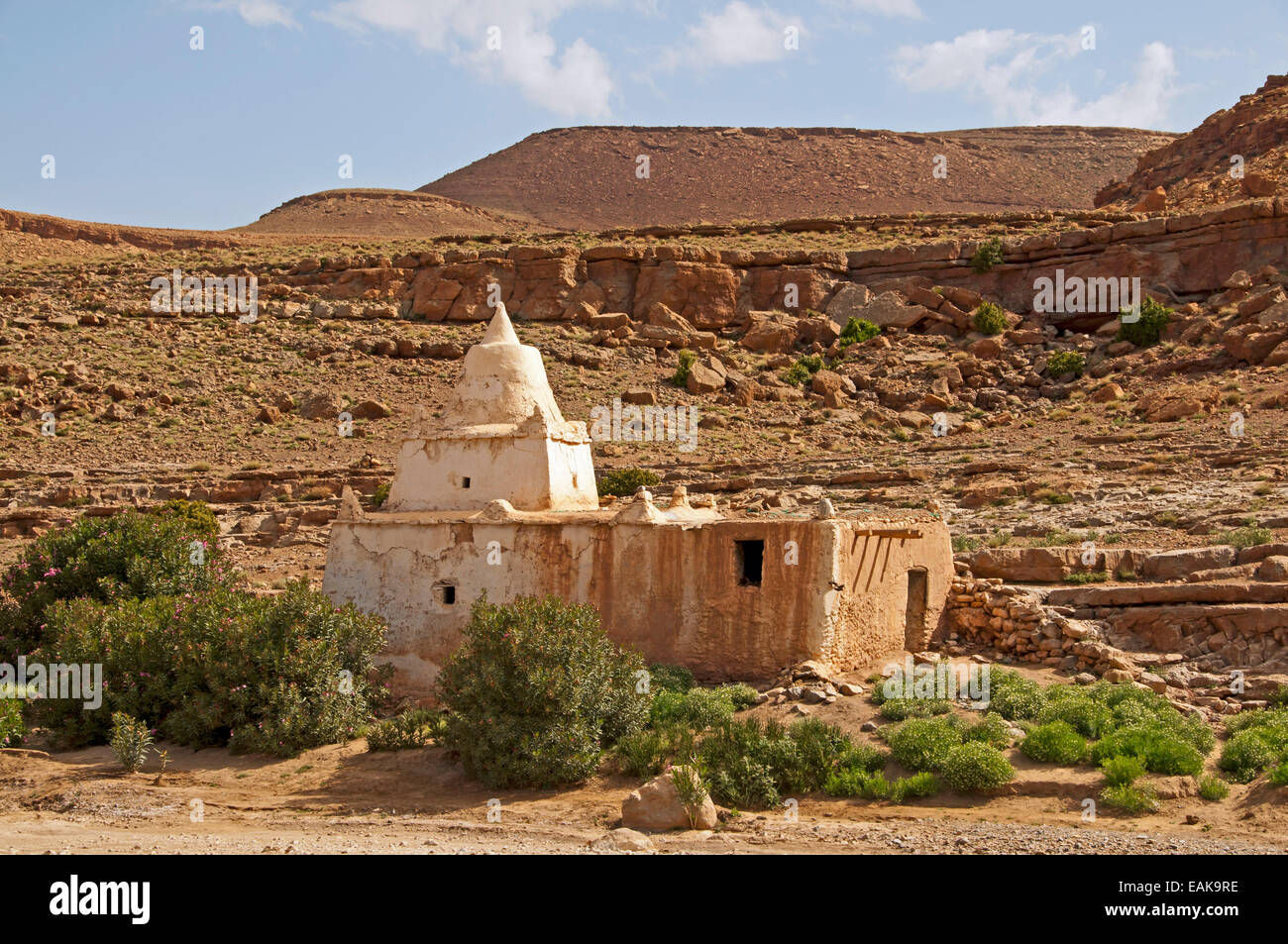 Ruinen einer Moschee, Boumalne Dades, Provinz Ouarzazate, Marokko Stockfoto