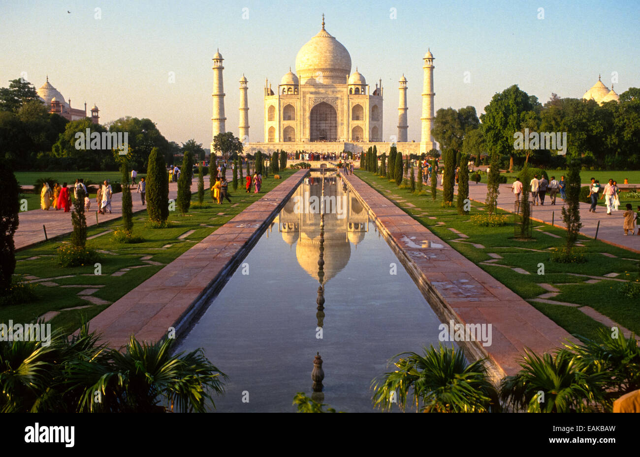 Taj Mahal in Agra Indien Stockfoto