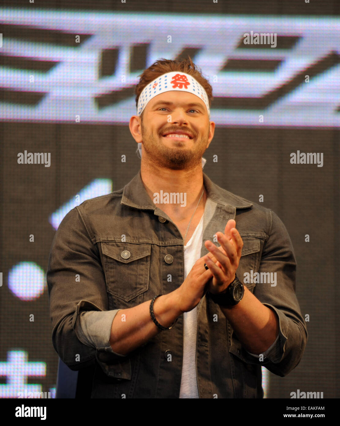 Schauspieler Kellan Lutz von "The Expendables 3' auf der 27. internationalen Filmfestival. Stockfoto