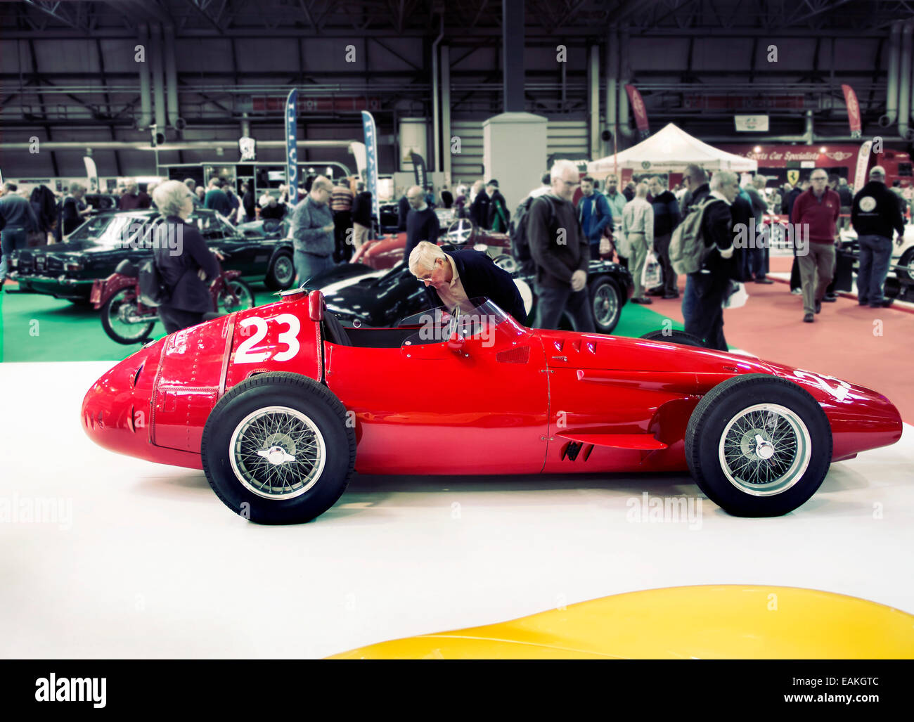 Maserati 250F 50er Jahre Grand Prix-Wagen. NEC Classic Motorshow 2014 Stockfoto