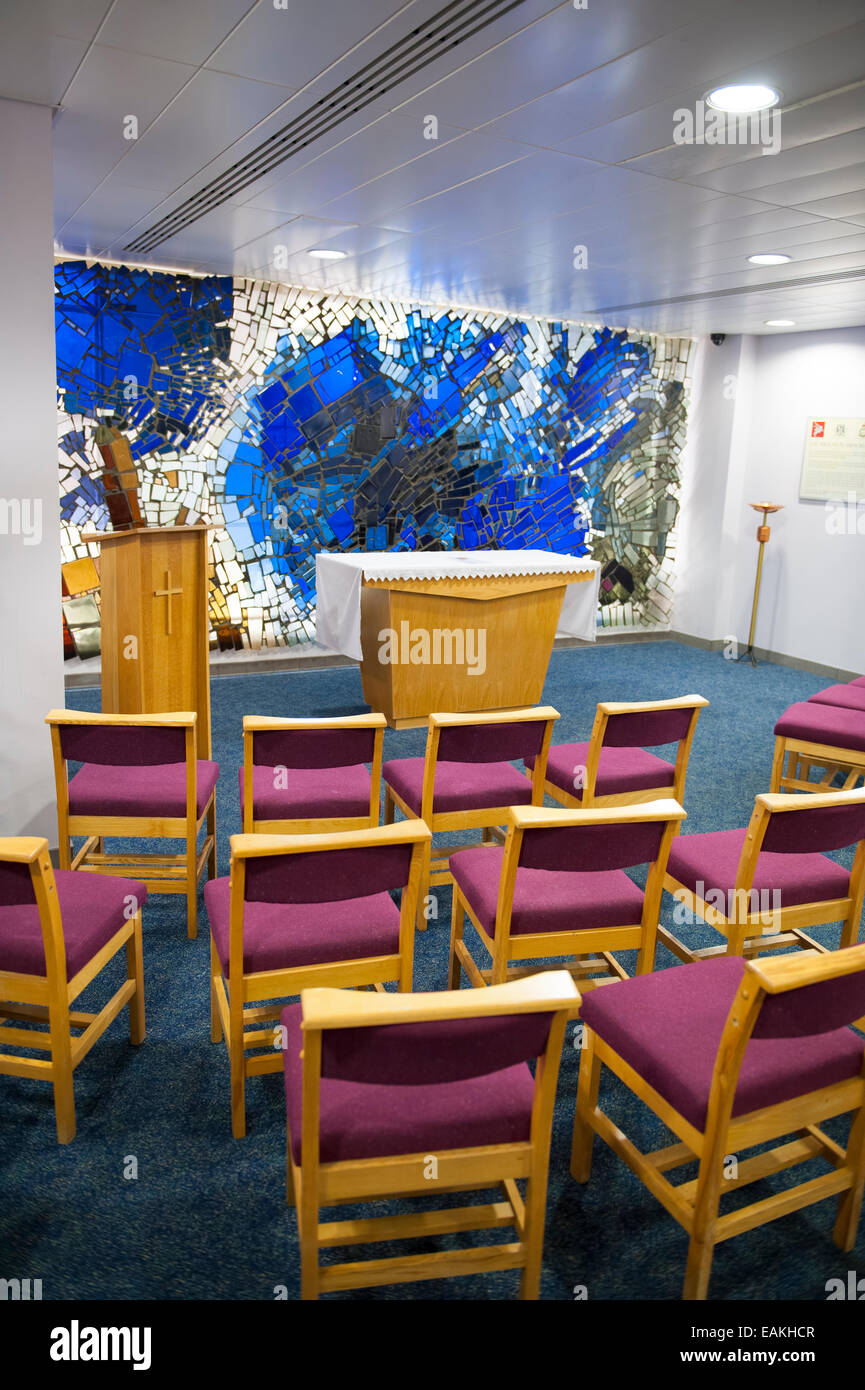 Gebet Rauminnere Manchester Flughafen Stockfoto