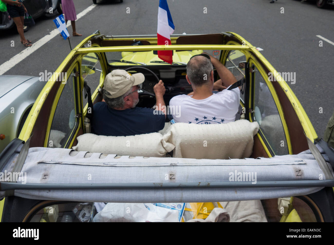 Citroen Auto-show in der Bastille Day Parade in New York City Stockfoto