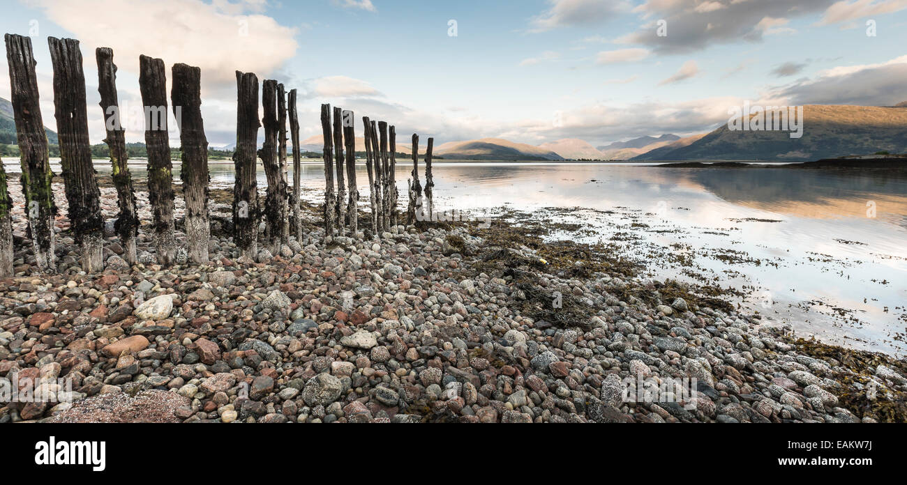 Blick auf Loch Linnhe, Glencoe. Stockfoto