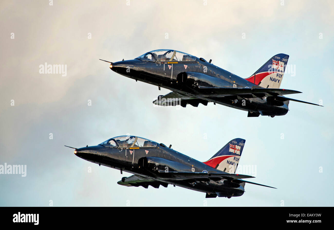 Hawk T1A Flugzeuge 736 Naval Air Squadron Stockfoto