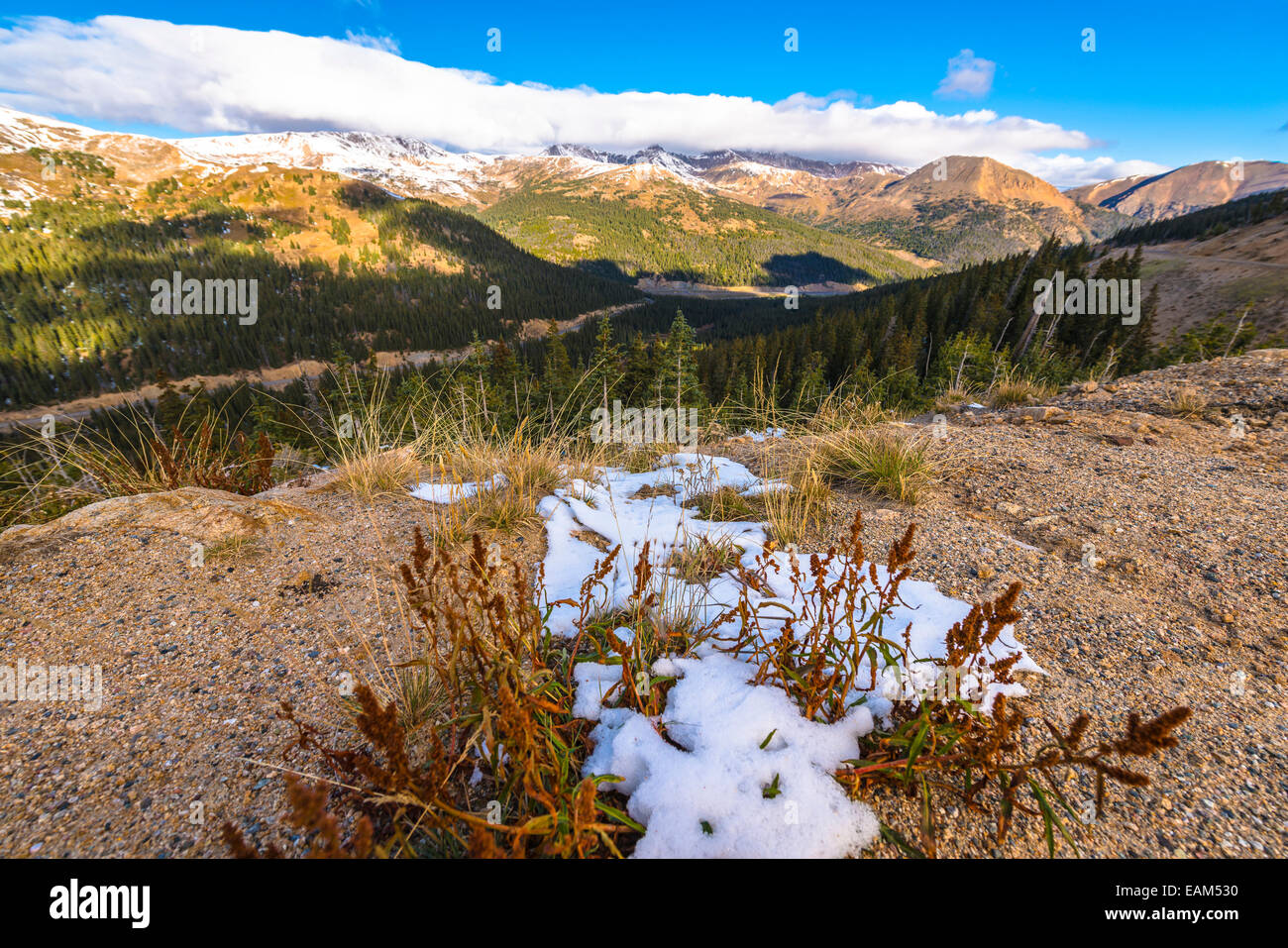 Blick von der Loveland Pass-Colorado Stockfoto