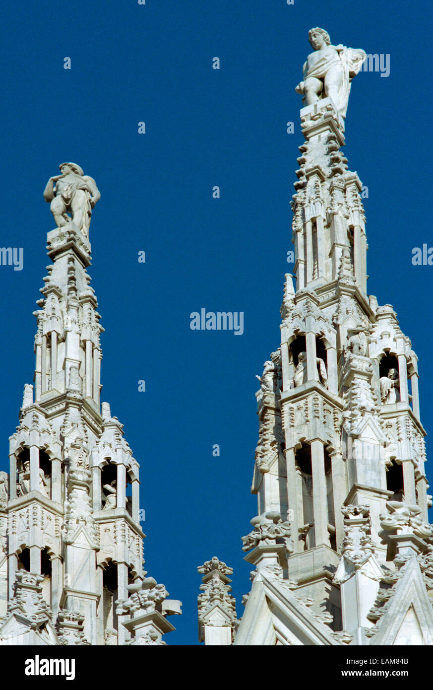 Italien, Lombardei, Mailand, Dach des Dom, Turm Stockfoto