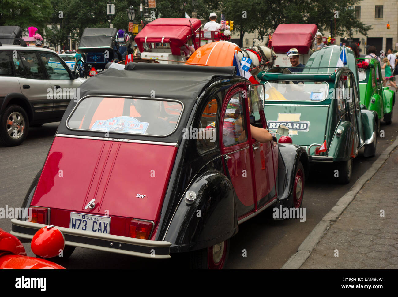 Citroen Auto-show in der Bastille Day Parade in New York City Stockfoto