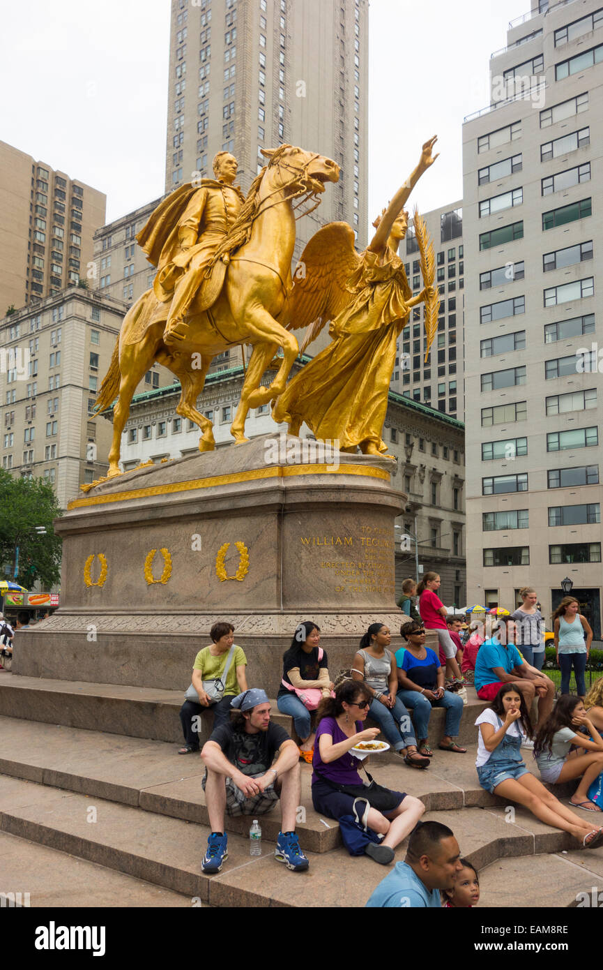 William Tecumseh Sherman Statue in New York City Stockfoto