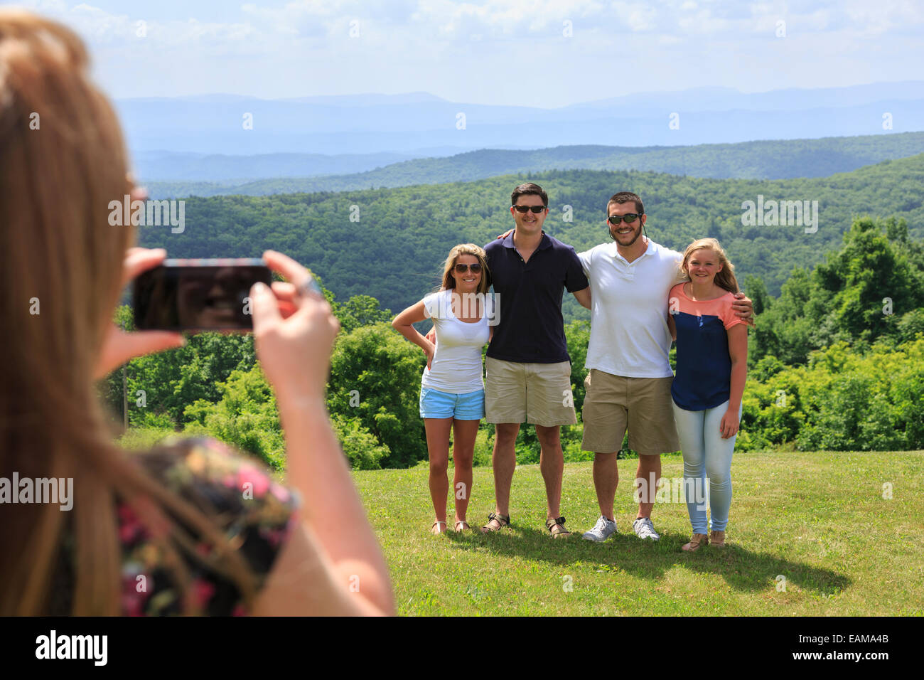 Freunde von Dan Ingalls Overlook, Bath County, Virginia in der Nähe von Homestead Resort Stockfoto