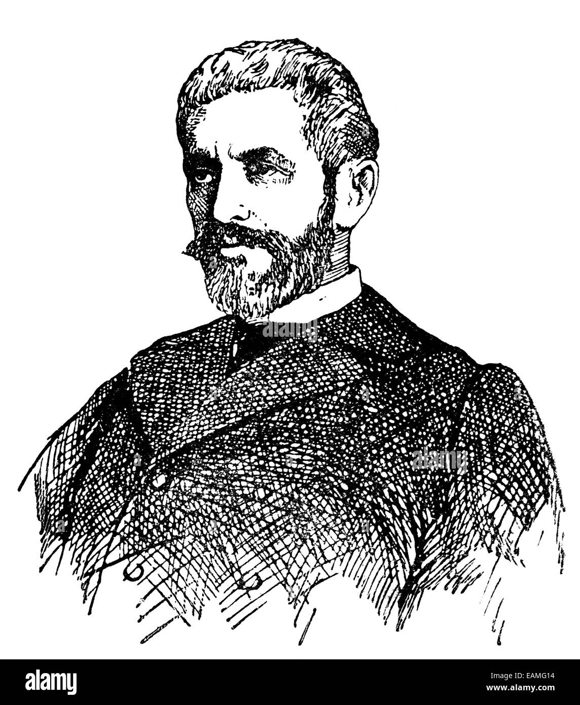 Porträt eines deutschen Schriftsteller und Publizist Paul Liman Stockfoto