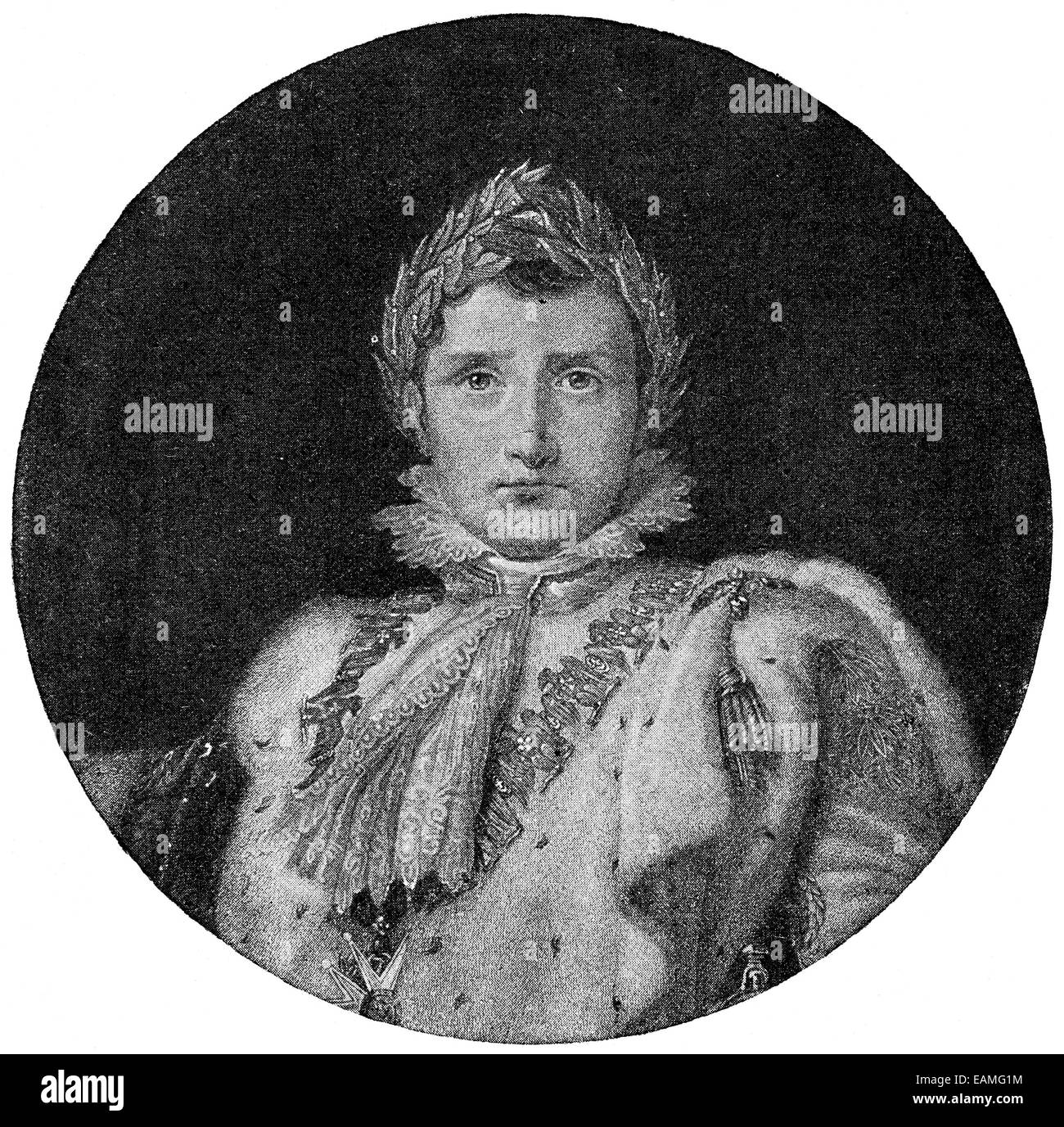 Porträt des Kaisers Napoleon I, von Francois Gerard. Stockfoto