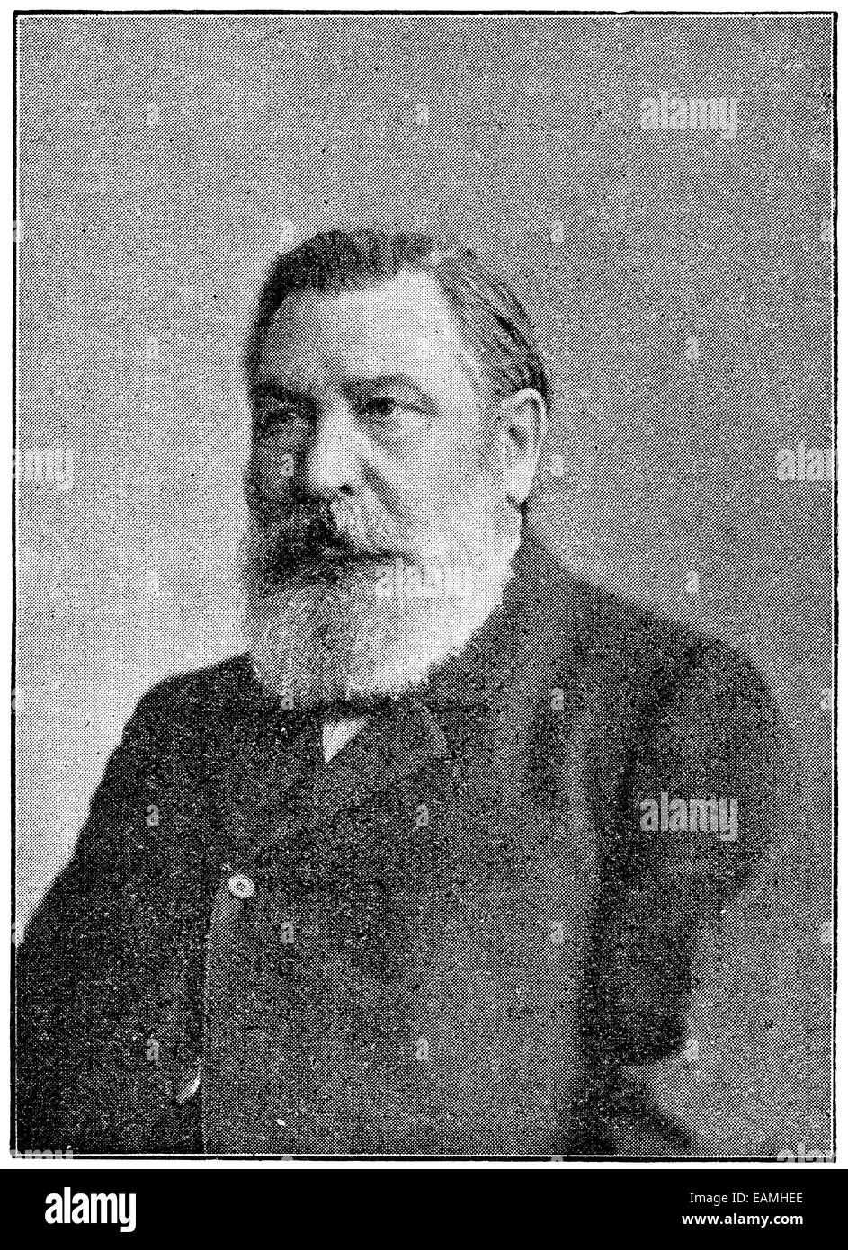 Porträt der nationalistischen deutschen Historiker, Publizist, Heinrich Gotthard von Treitschke. Stockfoto