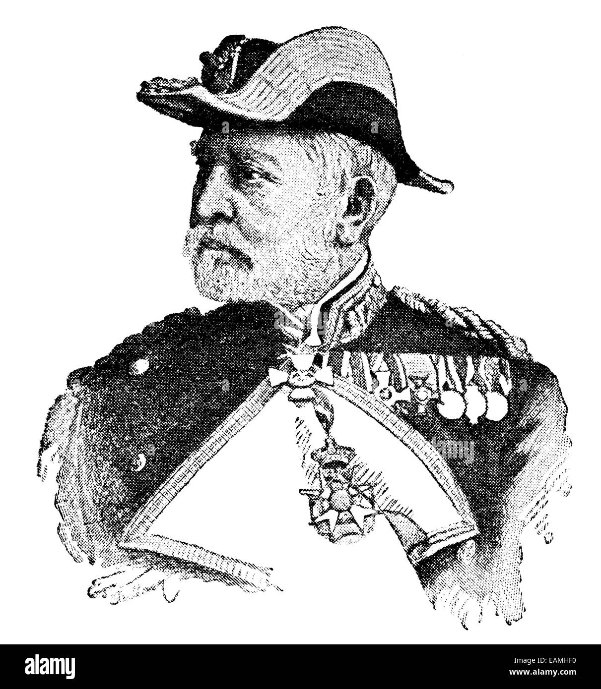 Porträt von Vizeadmiral Reinhold von Werner Stockfoto