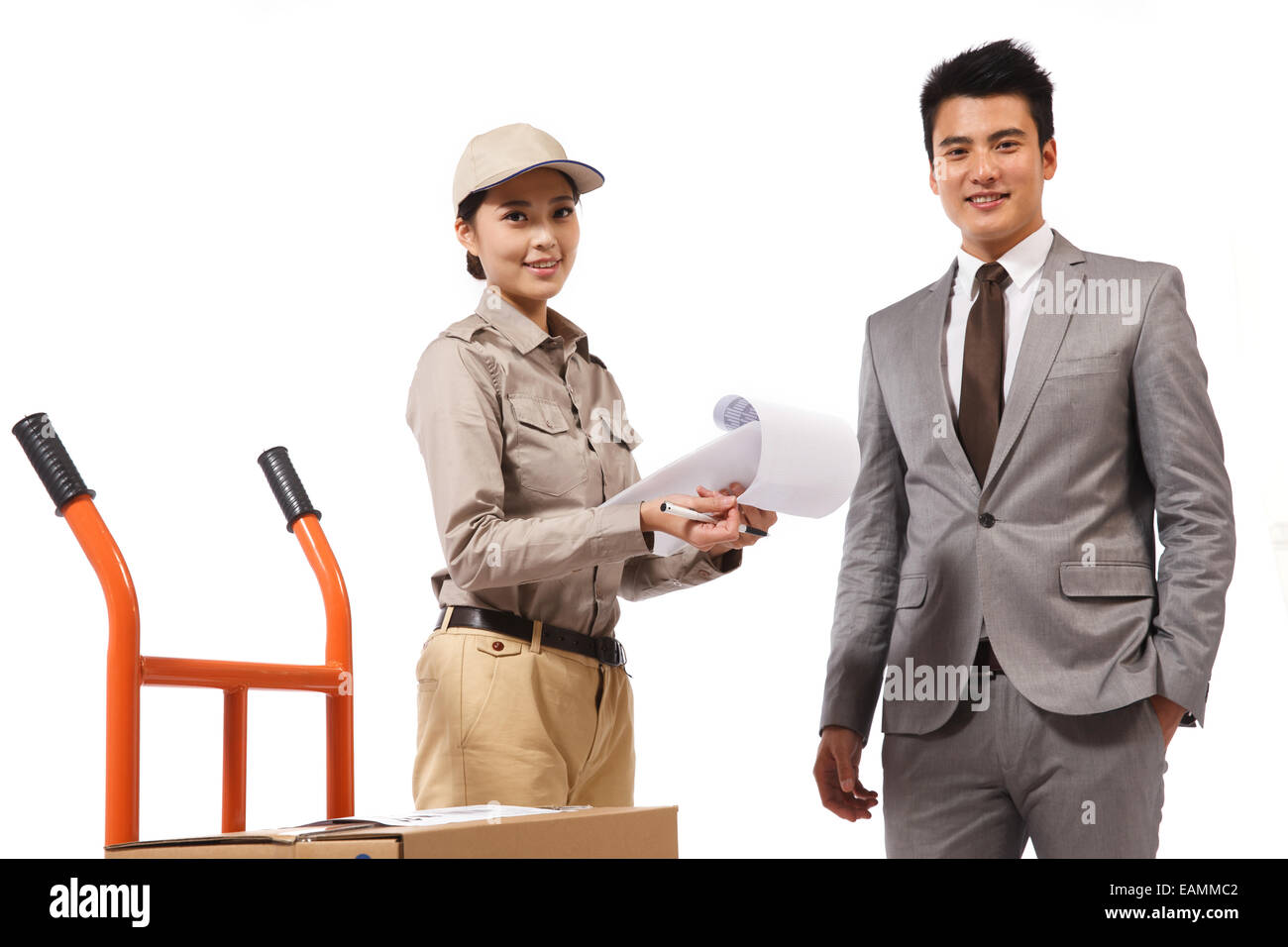 Jugend-Logistik Personal und Business-Mann Stockfoto