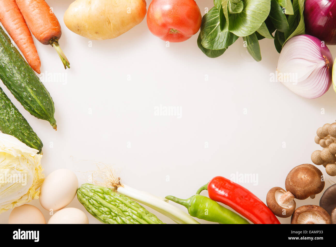 alle Arten von Gemüse Stockfoto