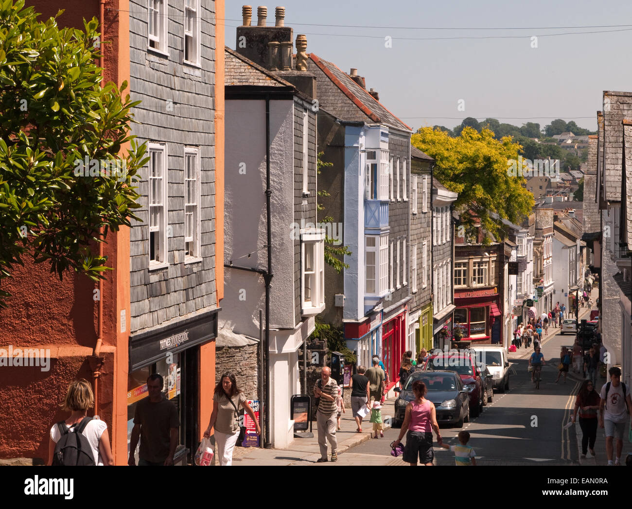 Historischen Vorderstraße in Totnes, South Devon, England Stockfoto