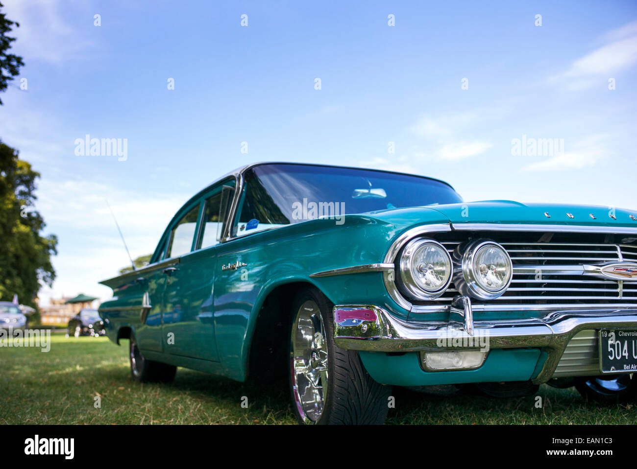1960 Chevrolet Bel Air. Chevy. Amerikanische Oldtimer Stockfoto