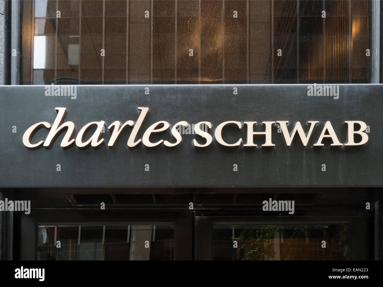 Charles Schwab Hauptsitzen in New York City Stockfoto